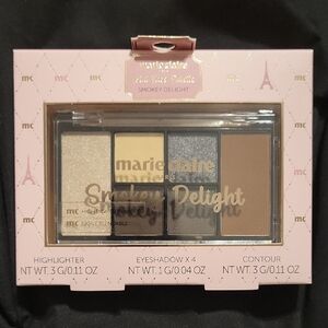 Marie Claire Smokey Delight Eyeshadow Palette - Neutral Brown & Gold